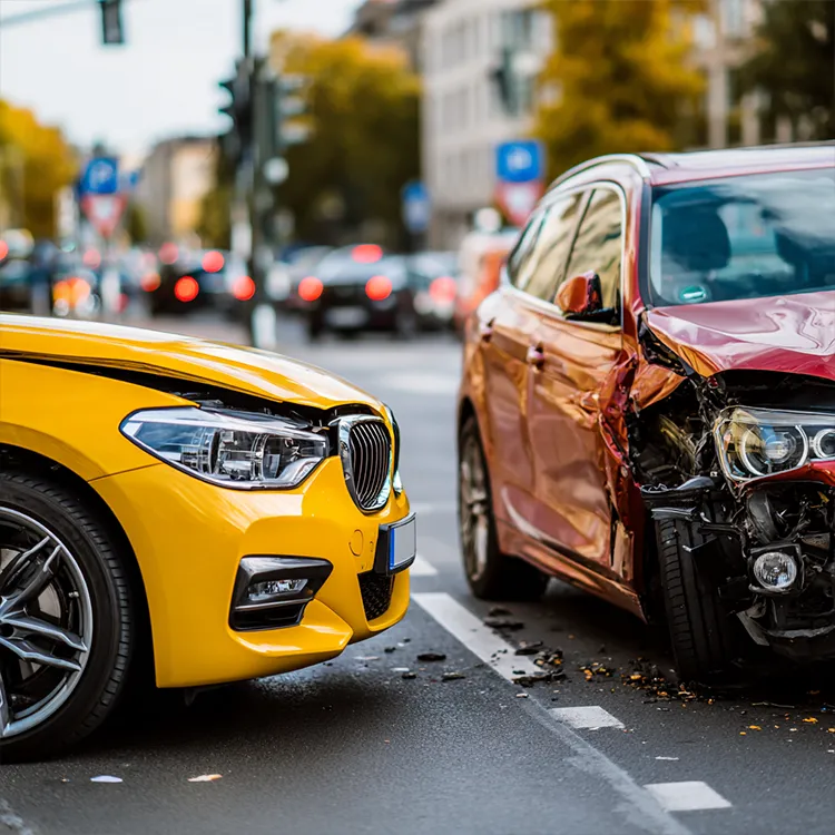KFZ-Gutachter Nienburg nach einem Verkehrsunfall auf einer Kreuzung