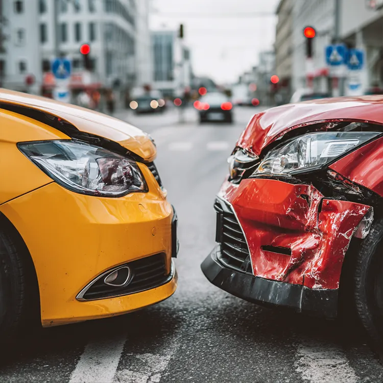 KFZ-Gutachter Potsdam nach einem Verkehrsunfall auf einer Kreuzung