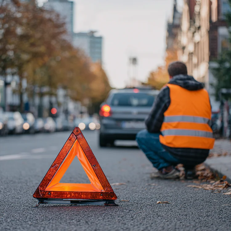 Autounfall in Bremen - Was tun? - Unfallstelle nach einem Autounfall in Bremen absichern