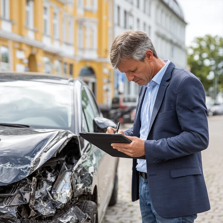 Unfallgutachter erstellt ein Unfallgutachten in Bremen